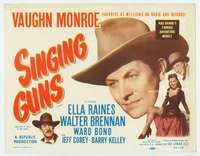 m165 SINGING GUNS movie title lobby card R56 Vaughn Monroe, Ella Raines