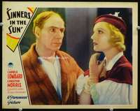 m767 SINNERS IN THE SUN movie lobby card '32 Carole Lombard close up!