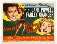 m166 SMALL TOWN GIRL movie title lobby card '53 Jane Powell, Granger