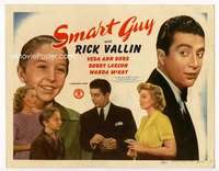 m167 SMART GUY movie title lobby card '43 Rick Vallin, Veda Ann Borg