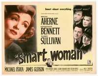 m168 SMART WOMAN movie title lobby card '48 Aherne, Constance Bennett