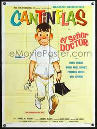 p208 EL SENOR DOCTOR Mexican movie poster '65 Dr. Cantinflas!