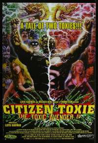 y608 TOXIC AVENGER 4 one-sheet movie poster '00 Troma, Lloyd Kaufman