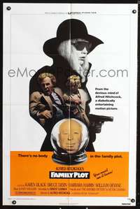 p164 FAMILY PLOT one-sheet movie poster '76 Alfred Hitchcock, Karen Black