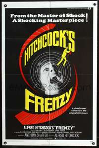 p186 FRENZY one-sheet movie poster '72 Alfred Hitchcock, Anthony Shaffer