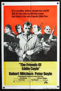 p191 FRIENDS OF EDDIE COYLE one-sheet movie poster '73 Robert Mitchum, Peter Boyle