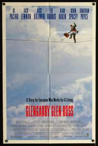 p204 GLENGARRY GLEN ROSS DS one-sheet poster '92 David Mamet, Al Pacino, Lemmon, Baldwin, Spacey