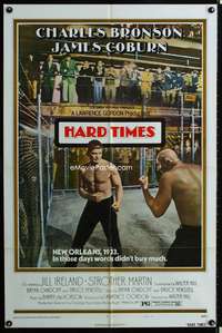 p228 HARD TIMES style B one-sheet movie poster '75 light barefisted boxing Charles Bronson!