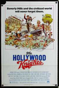 p250 HOLLYWOOD KNIGHTS one-sheet poster '80 artwork of Robert Wuhl & Fran Drescher by William Stout!