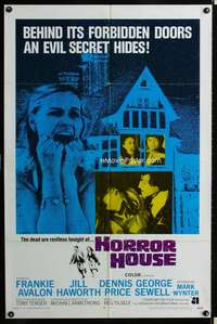 p256 HORROR HOUSE int'l one-sheet movie poster '70 the dead are restless tonight!