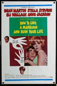 p263 HOW TO SAVE A MARRIAGE one-sheet movie poster '68 Dean Martin, Stella Stevens