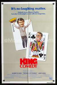 p319 KING OF COMEDY one-sheet movie poster '83 Robert DeNiro, Martin Scorsese, Jerry Lewis