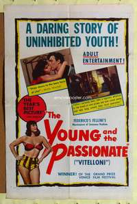 p271 I VITELLONI one-sheet movie poster '53 Federico Fellini, The Young & The Passionate!