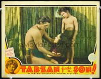 w756 TARZAN FINDS A SON lobby card '39 Johnny Weissmuller, Maureen O'Sullivan, Johnny Sheffield