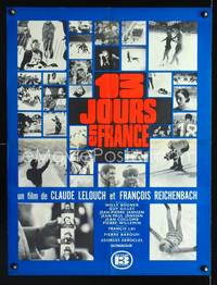 a394 GRENOBLE French 23x32 movie poster '68 Olympic ice skating!