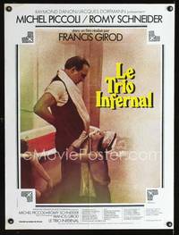 a419 LE TRIO INFERNAL French 23x32 movie poster '74 Romy Schneider