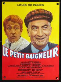 a423 LITTLE BATHER French 23x32 movie poster R70s Louis de Funes