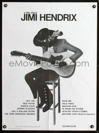 a406 JIMI HENDRIX French 23x32 movie poster '73 rock & roll god!