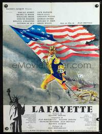 a417 LAFAYETTE French 23x32 movie poster '63 Hurel Revolution art!