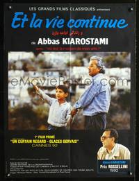 a422 LIFE, AND NOTHING MORE French 23x32 movie poster '91 Kiarostami