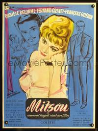 a438 MITSOU French 23x32 movie poster '56 art by Georges Allard!