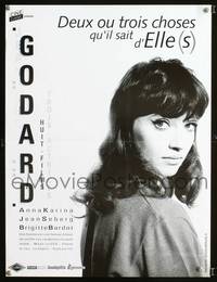 a538 JEAN-LUC GODARD FESTIVAL French 15x21 movie poster '90s Karina