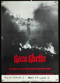 a093 GAZA GHETTO Swedish 16x23 '84 Per-Ake Holmquist, Israel