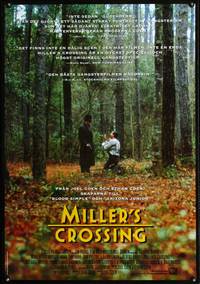 a107 MILLER'S CROSSING Swedish movie poster '89 Coen Brothers!