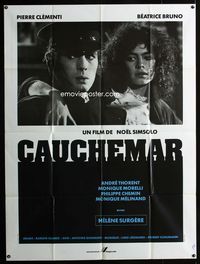 c366 CAUCHEMAR French one-panel poster '80 Pierre Clementi, Beatrice Bruno, Noel Simsolo, Nightmare!