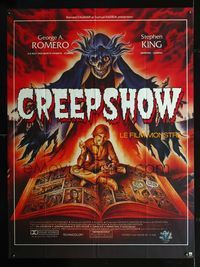 c389 CREEPSHOW French one-panel poster '82 cool really wild completely different artwork by Melki!