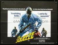 1a182 SQUEEZE British quad movie poster '77 they'd bust your head just for the hell of it!