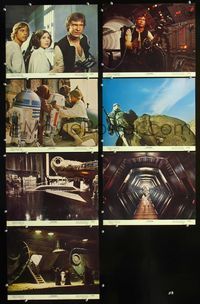 1d176 STAR WARS 7 color 11x14s '77 George Lucas classic sci-fi epic, Mark Hamill, Harrison Ford