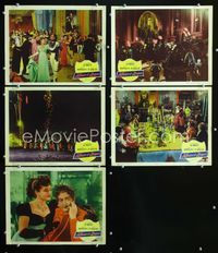 1d439 AFFAIRS OF A ROGUE 5 movie lobby cards '49 Jean-Pierre Aumont