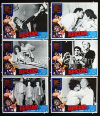 1d226 BLACULA 6 movie lobby cards '72 black vampire William Marshall is deadlier than Dracula!