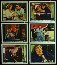 1d247 DEAD RINGER 6 movie lobby cards '64 Bette Davis, Karl Malden, Peter Lawford