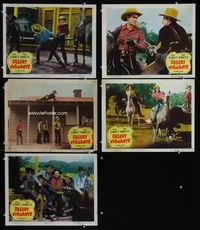 1d475 DESERT VIGILANTE 5 movie lobby cards '49 Charles Starrett as the Durango Kid, Smiley Burnette