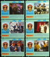 1d249 DRAGNET 6 movie lobby cards '87 Dan Aykroyd as Sgt. Joe Friday, Tom Hanks