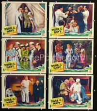 1d250 DUKE OF THE NAVY 6 movie lobby cards '42 Ralph Byrd & Veda Ann Borg in nautical comedy!