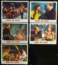 1d480 EASY TO LOVE 5 movie lobby cards '53 sexy Esther Williams, Van Johnson