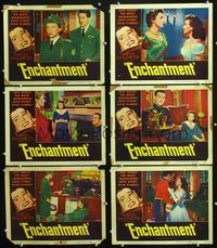 1d252 ENCHANTMENT 6 movie lobby cards '49 David Niven, Teresa Wright, Evelyn Keyes