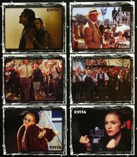 1d254 EVITA 6 lobby cards '96 Madonna as Eva Peron, Antonio Banderas, Alan Parker, Oliver Stone