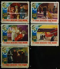 1d485 FACE BEHIND THE MASK 5 movie lobby cards '41 Peter Lorre, Everyn Keyes