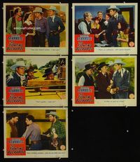 1d487 FIGHTING BUCKAROO 5 movie lobby cards '43 Charles Starrett, Arthur Hunnicutt