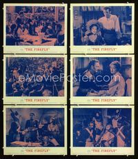 1d259 FIREFLY 6 movie lobby cards R62 Jeanette MacDonald, Allan Jones, Warren William