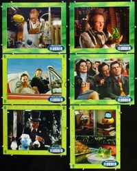 1d260 FLUBBER 6 movie lobby cards '97 Walt Disney, Robin Williams is the Absent Minded Professor!