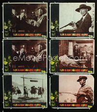 1d262 FOR A FEW DOLLARS MORE 6 lobby cards '67 Clint Eastwood, Lee Van Cleef, Sergio Leone classic!