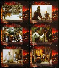 1d271 GLADIATOR 6 movie lobby cards '00 Russell Crowe, Joaquin Phoenix, Ridley Scott