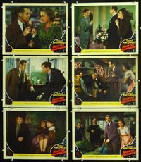 1d281 HAUNTED HONEYMOON 6 movie lobby cards '40 Robert Montgomery, Constance Cummings