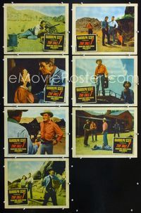 1d183 TALL T 7 movie lobby cards '57 Budd Boetticher, Randolph Scott, from Elmore Leonard's story!