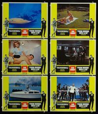 1d395 THUNDERBALL/FROM RUSSIA WITH LOVE 6 LCs '68 two of Sean Connery's best James Bond roles!